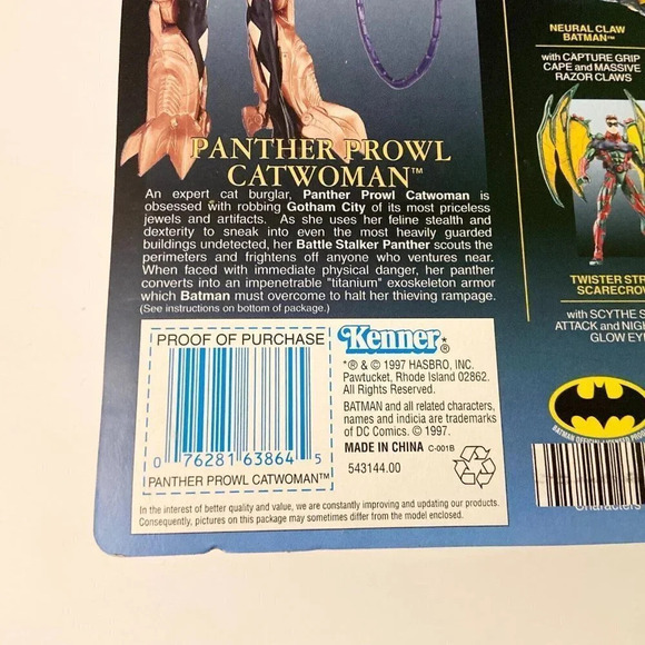 Vintage 1997 Kenner Legends of the Dark Knight Premium Panther Prowl Catwoman - Picture 10 of 16